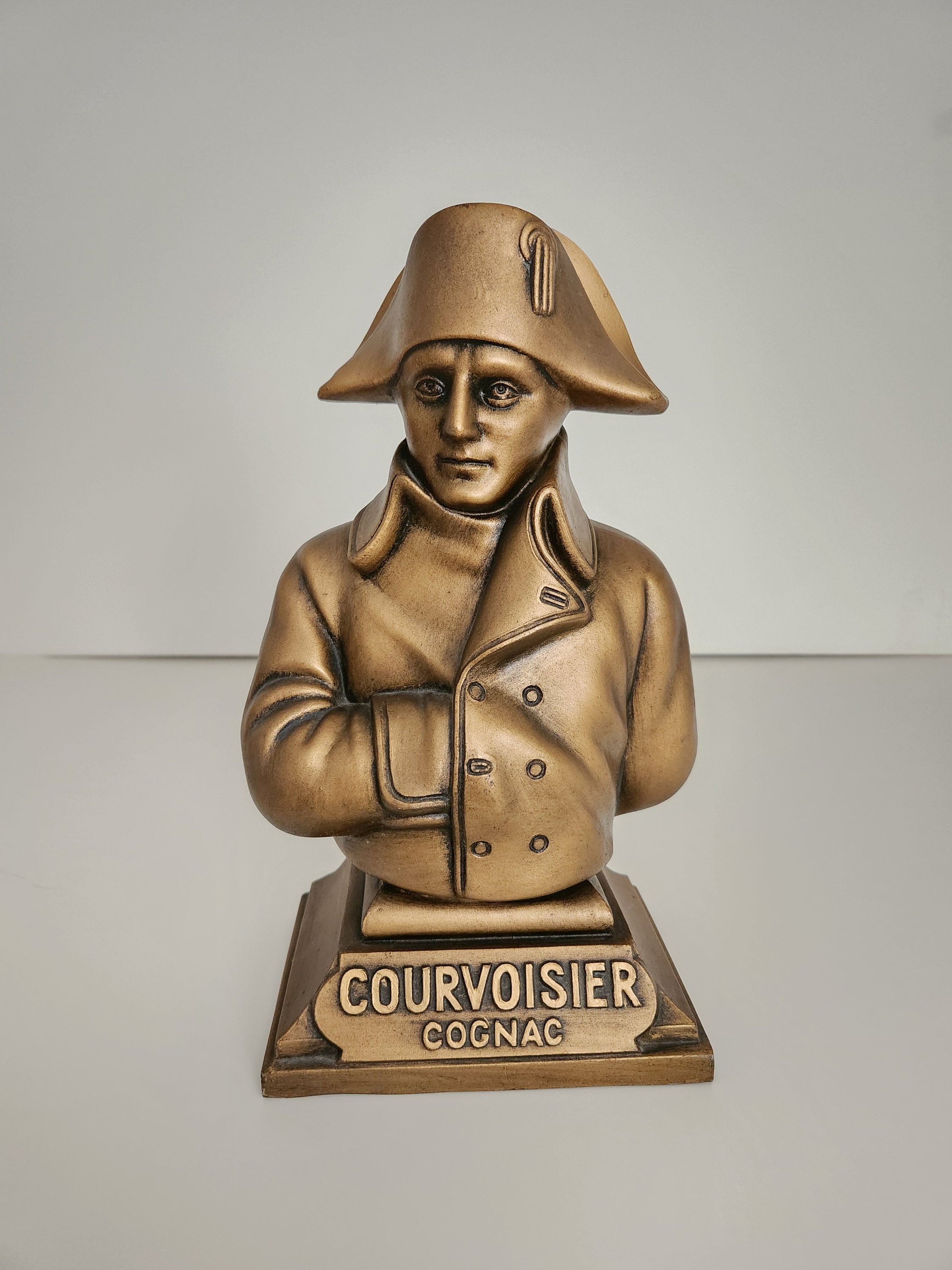 Vintage Courvoisier Cognac - Napoleon Bust - Made in France