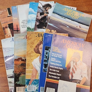 Vintage 1979 American Artist Magazine - Set / Lot of 11 Magazines      Set #24