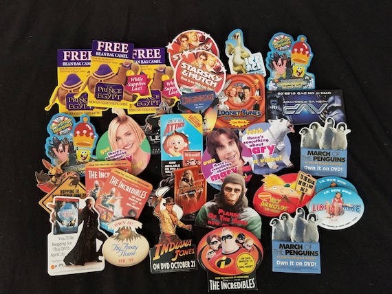 Large Lot of Assorted Movie / Pinbacks, Pins, But… - image 1