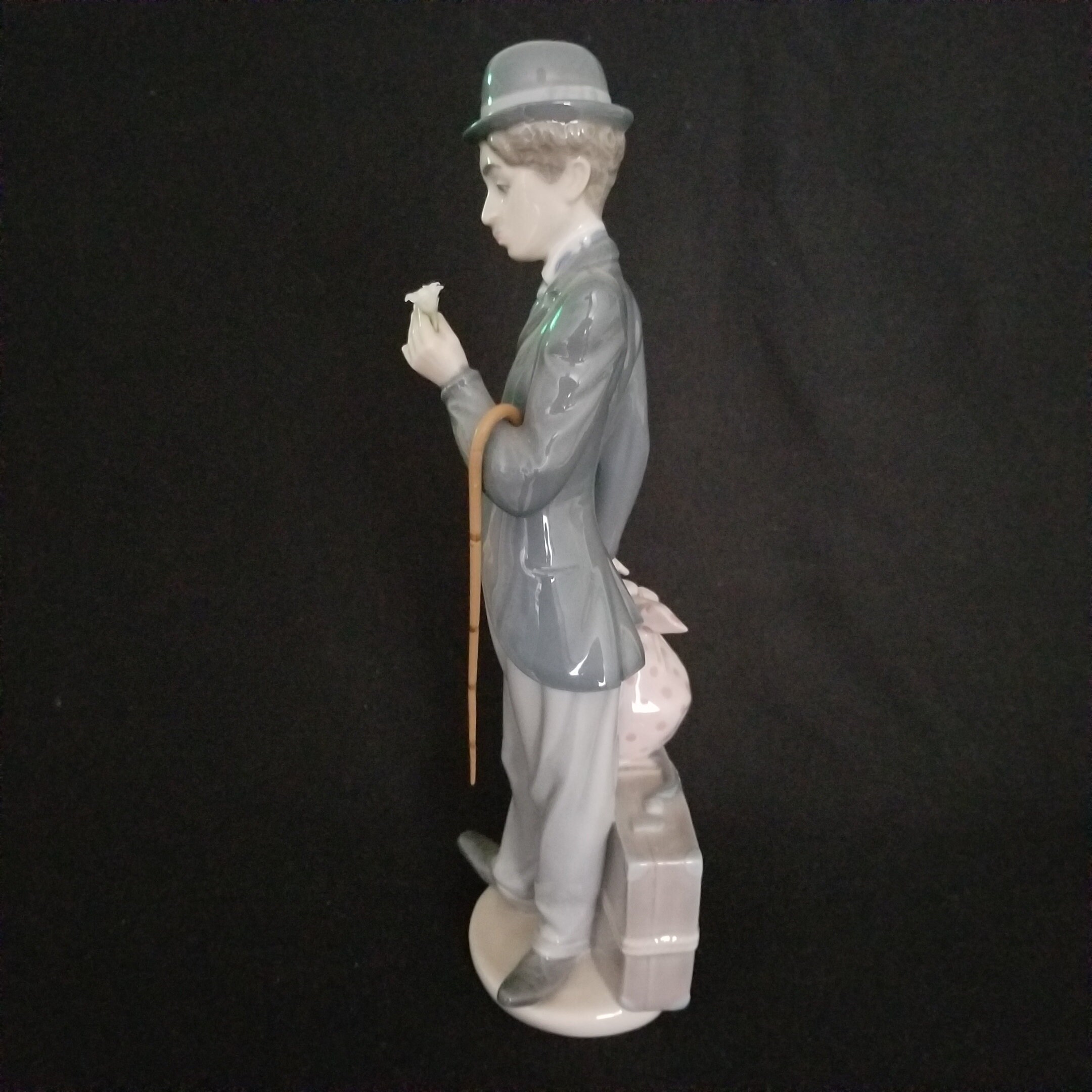 リヤドロ lladro チャップリンcharlie the tramp 浮浪者 置物