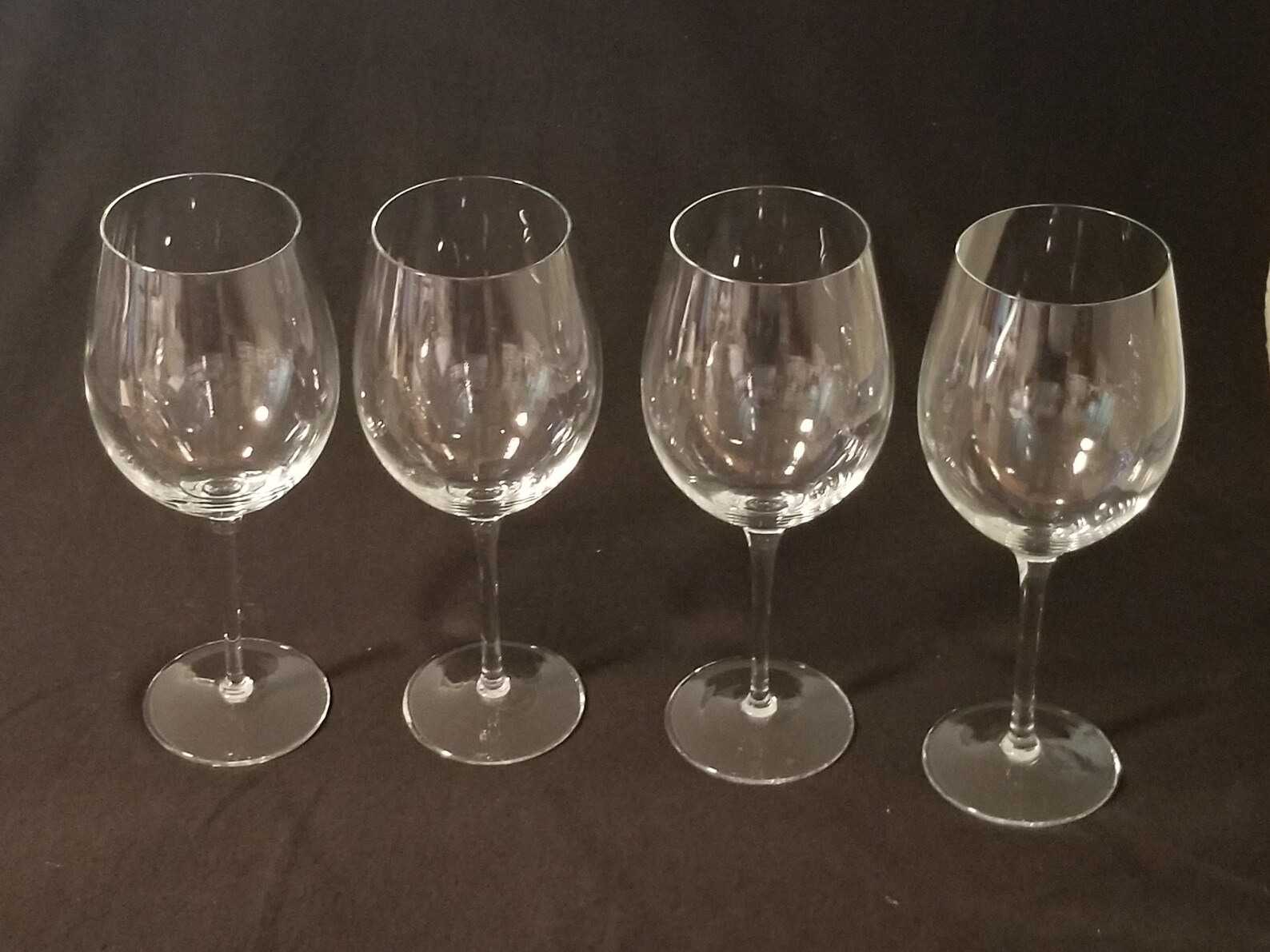 Large / Oversized Clear Wine Glass Set of 4 Bordeaux Shape Etsy