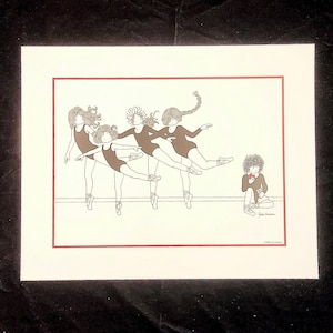 Julie Corsover Kinderdrucke &quot;&quot;Ballet&quot;&quot; - Vintage 1976 Ungerahmt: Brandneu.&quot;