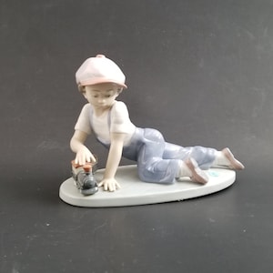Llardro &quot;All Aboard&quot; #7619 Figurine: Mint in Original Box - Charming Figure - RARE LIMITED EDITION