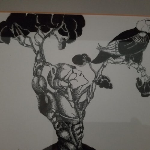 Return to Earth Tree shops of Life by Artist Brandt Nicholason: Original Pen & Ink