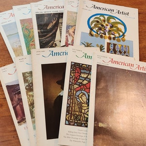 Vintage 1969 American Artist Magazine - Set / Lot of 10 Magazines      Set #14