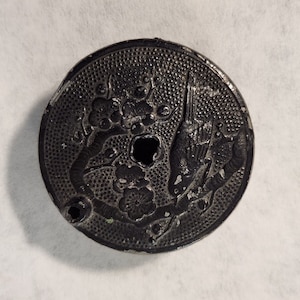 Vintage Rare Japanese Sumi / Sumi-e - Water Bowl / Pourer - Metal - 1-1/2" Diameter