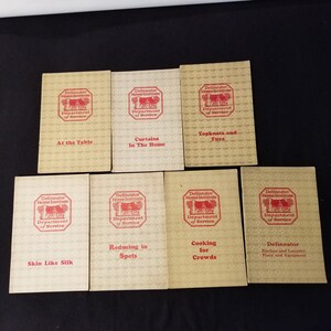 Delineator Home Institute Department of Service 1927 & 1928 Books / Booklets - Set of 7