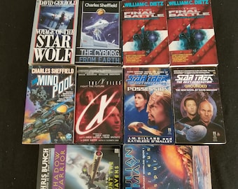 Surtido de ciencia ficción / ciencia ficción de 1990 - lote / conjunto de 10 libros - muy bueno para gustarle nueva condición