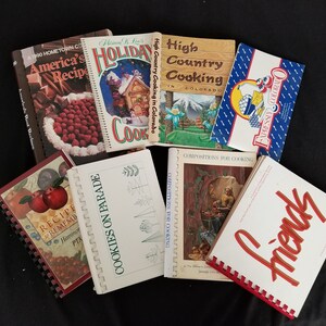 Cookbook Set / Lot of 8 - Hospitals, Schools Organizations, Community Recipes