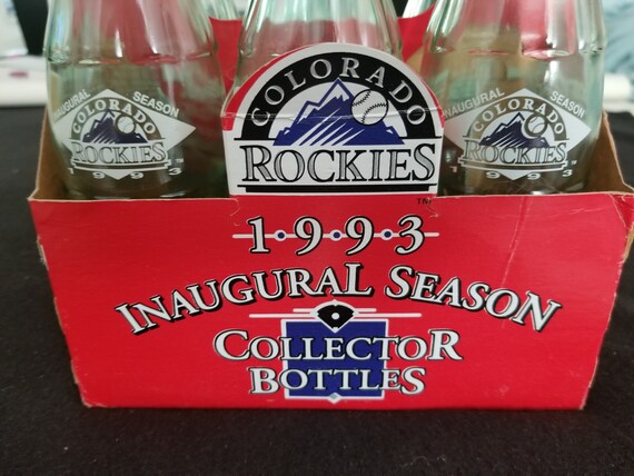 初代カルコーク当時物　CAL-COKE CLUB会員証&84年カレンダー Colorado Rockies 1993 Inaugural Season Coca Cola Collector Bottles