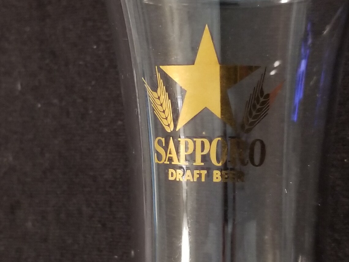 Small Sapporo Draft Beer Glass / Tasting Glass / Shot Glass Etsy