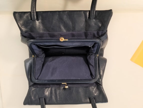 Vintage Jane Shilton Genuine Leather Purse / Bag:… - image 5
