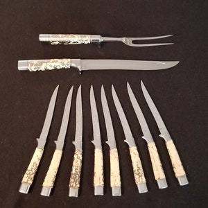 Vintage 1950&#39;s Briddel U.S.A. Chrome-Vanadium - 10 Piece Cutlery Set
