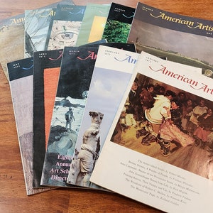 Vintage 1971 American Artist Magazine - Set / Lot of 11 Magazines: Complete Set     Set #16