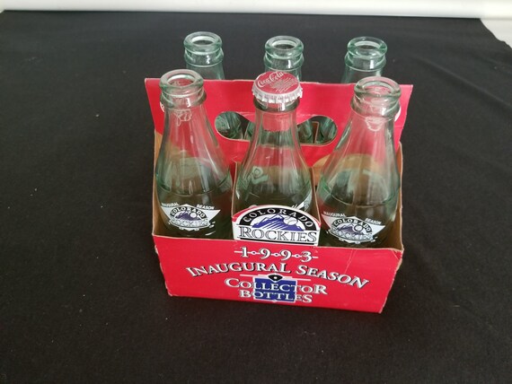 Colorado Rockies 1993 Inaugural Season Coca Cola Collector Bottles