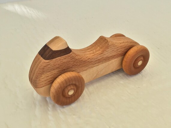 wooden race car