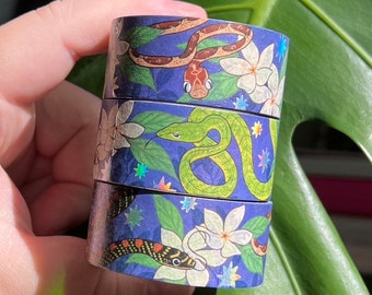 Snakes and Sampaguita Washi Tape Philippines Reptile Art