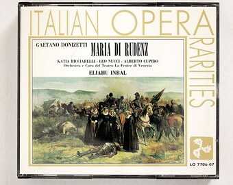 Donizetti Maria di Rudenz CD 1992 Italian Opera Rarities Live Recording Katia Ricciarelli 2-Disc Set Live Bel Canto Classical Collector