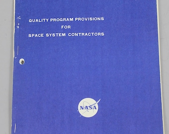 APOLLO Program Quality Program Provisions For Space System Contractors 1962 Original Period Manual NASA Engineer Provenance