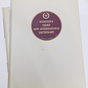 Webster's Third New International Dictionary Unabridged 7 Language 3 Volumes Huge Great Shape 1966
