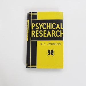 Investigación psíquica por R C Johnson 1956 Tapa dura con sobrecubierta Biblioteca filosófica Ciencia oculta Telepatía Clarividencia Psicoquinesis