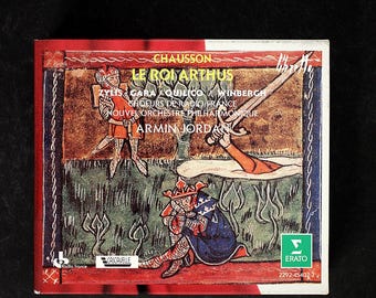 Chausson Le Roi Arthus CD 1987 Opera Classical Erato Armin Jordan French Recording Romantic Vintage 2 CD Set Boxed Slipcased Gino Quilico