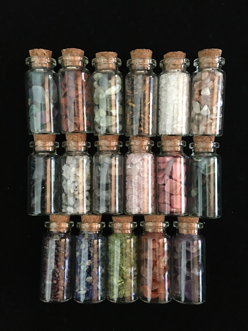 Crystal Chips Assorted Mini Bottles Crystal chip kit Etsy