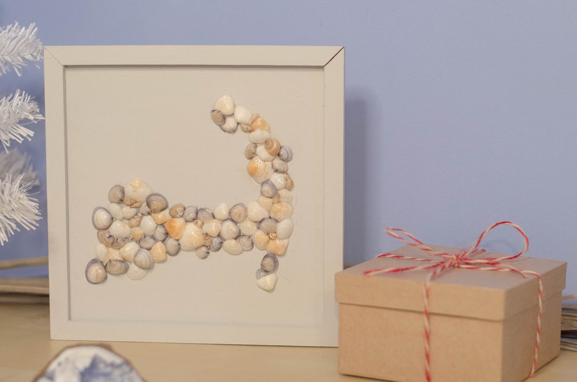 Cape Cod Shaped Shell Wall Decor 8 x 8 Clam | Etsy