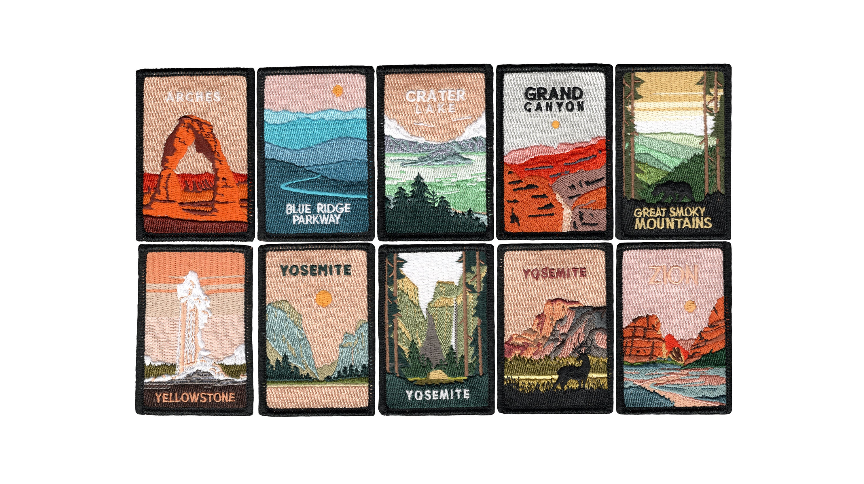 National Park Patches Stamp Set (E1079)