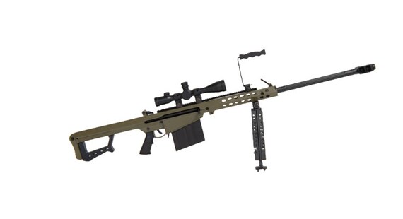 Barrett M82A1 .50cal Sniper Rifle Olive Drab Green | Etsy
