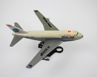 pan am metal toy plane