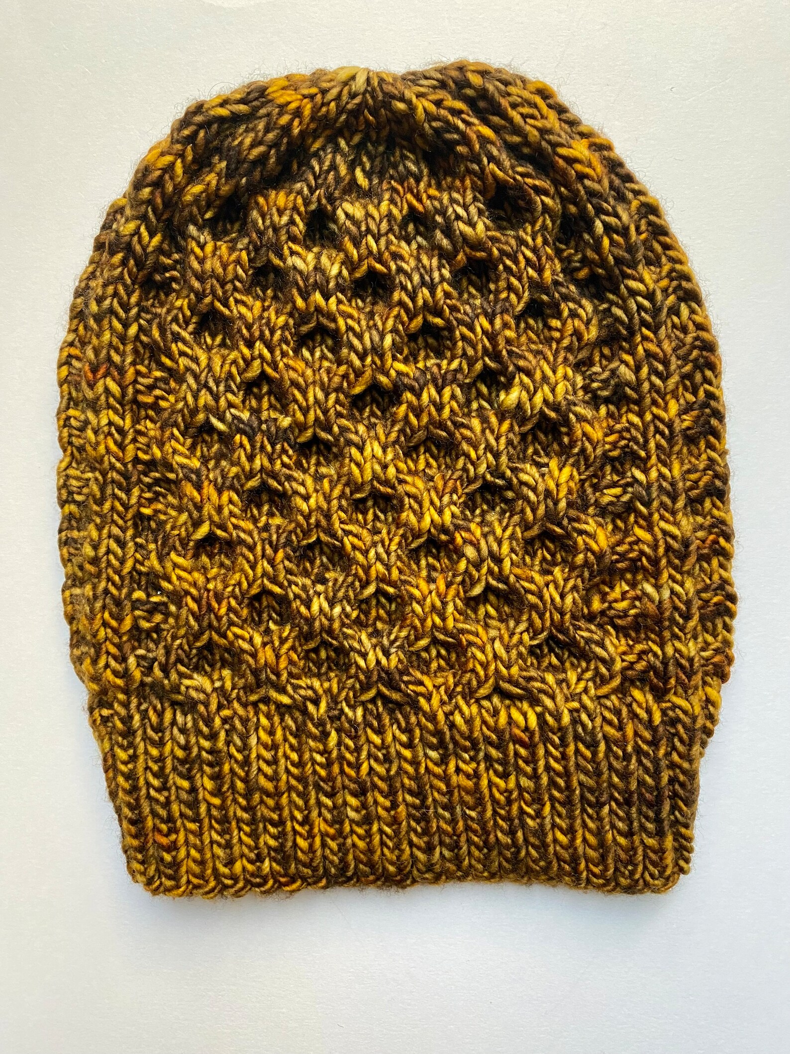 Knitting Pattern Waffles With Honey Hat - Etsy