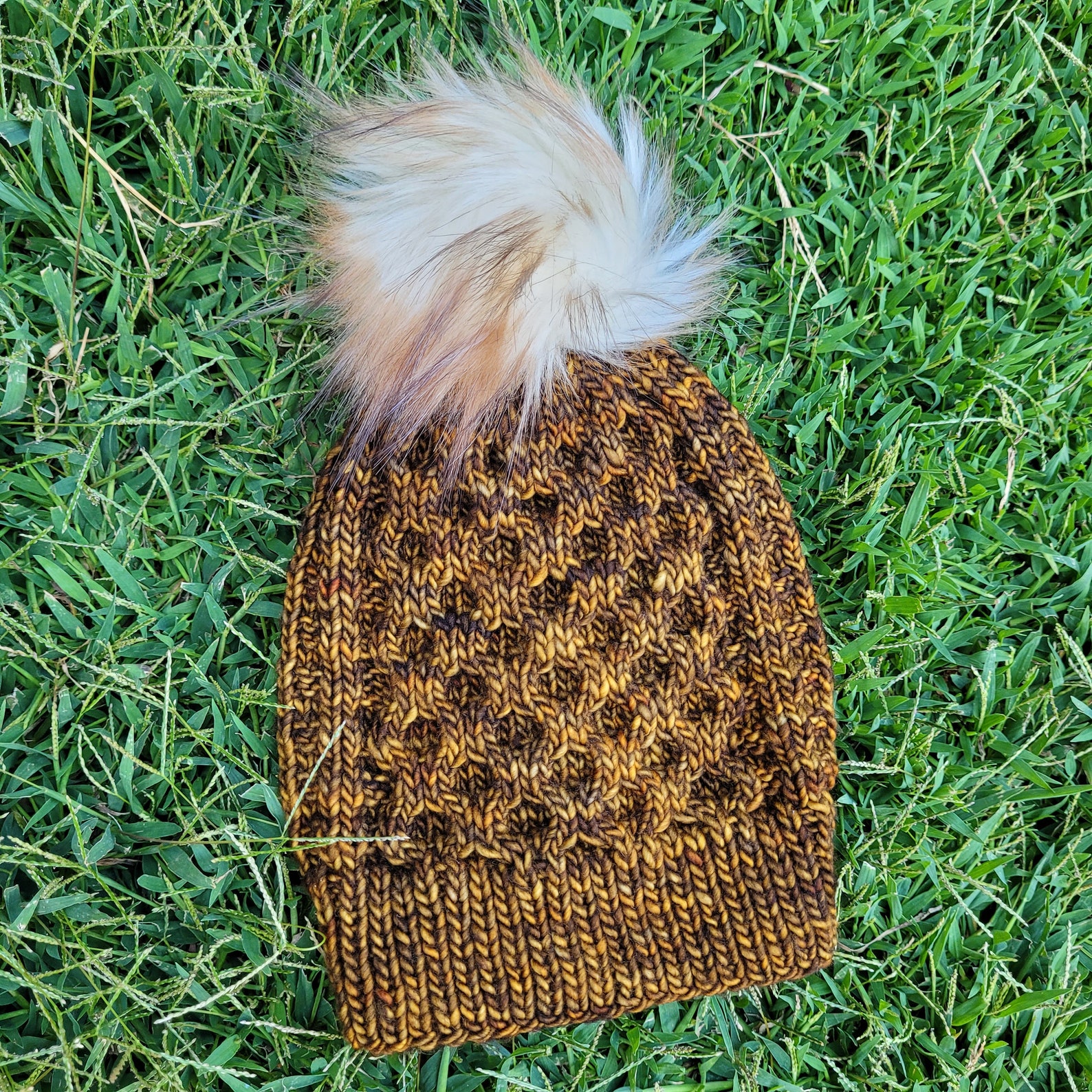 Knitting Pattern Waffles With Honey Hat - Etsy