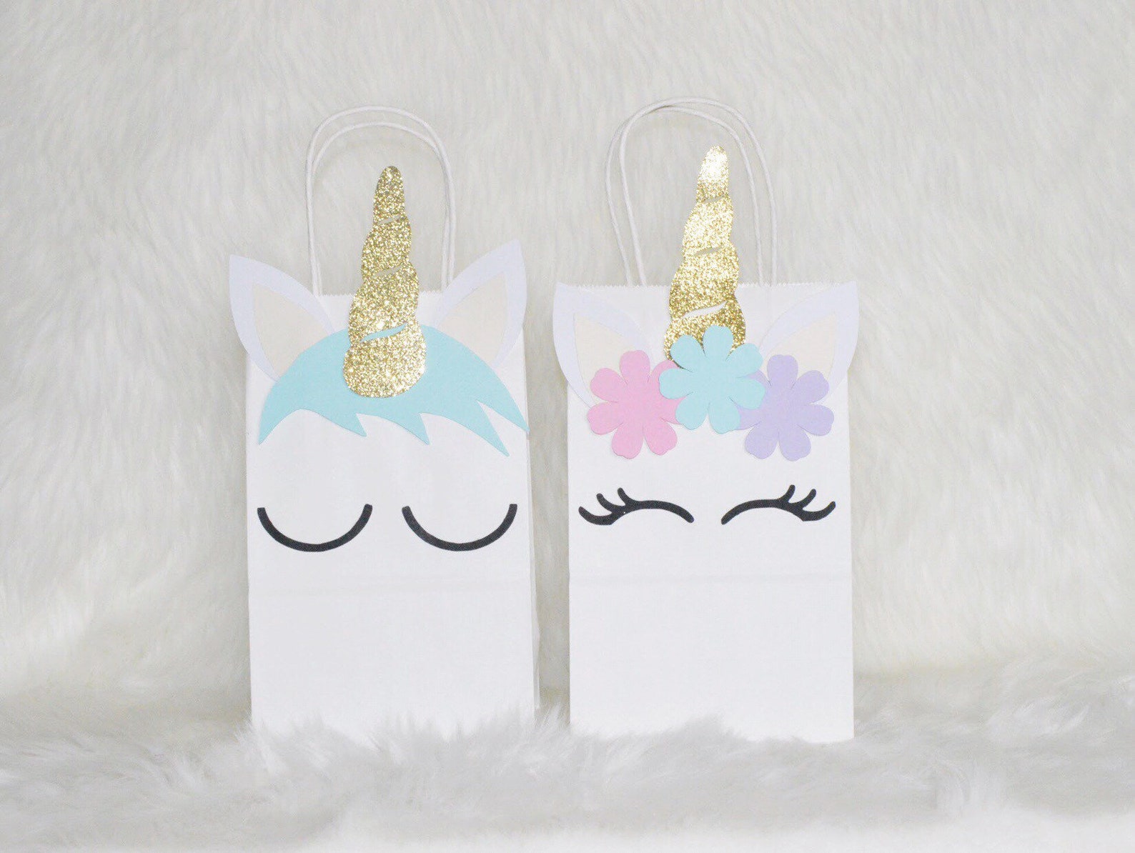 Unicorn Party Favor Bags for 12 Guests Page Three