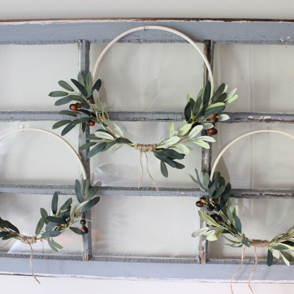 Hoop Wreaths - Olive branch
