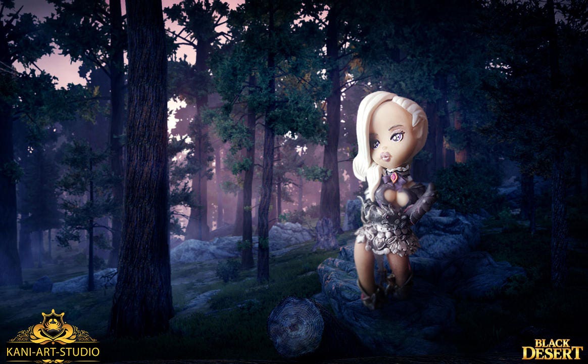 Figurine Dark Knight Black Desert Online Game Etsy