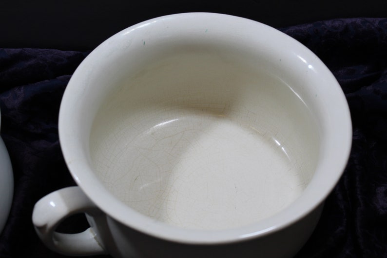 Vintage Arthur Wood White Ceramic Chamber Pots Set of 2 Etsy