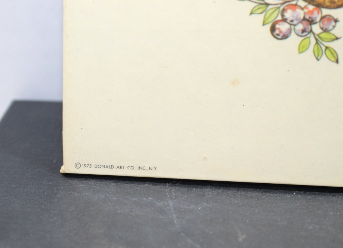 Vintage Donald Art Co. Inc N. Y. Litho Hot Plate Plaque Trivet Wall Art