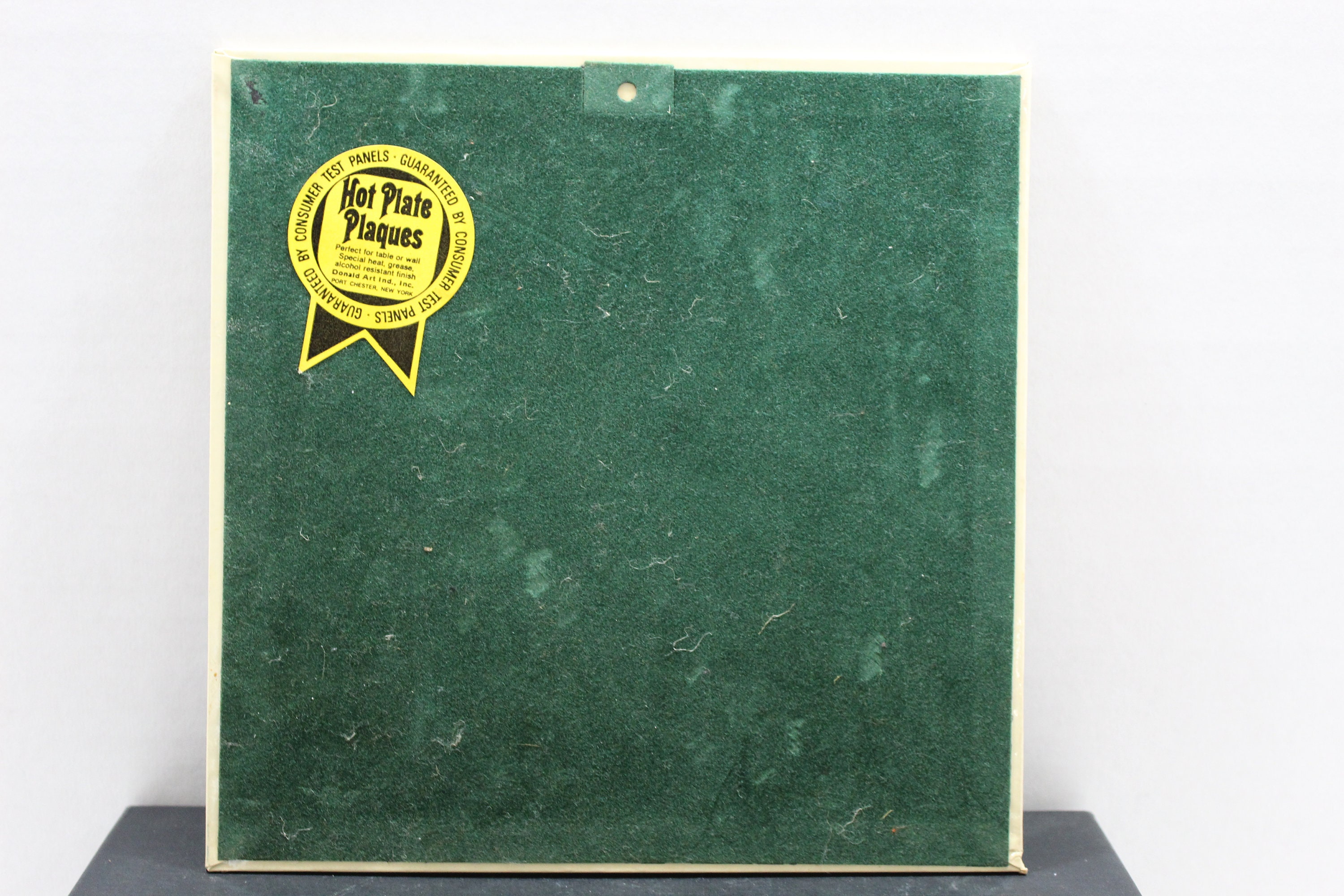 Vintage Donald Art Co. Inc N. Y. Litho Hot Plate Plaque Trivet Wall Art