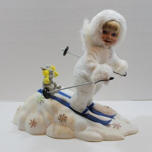 The Ashton-Drake Galleries  SnowBabies Collection Doll &quot;Slip Slidin&#39; &quot; 1995 Issue no 3619FA