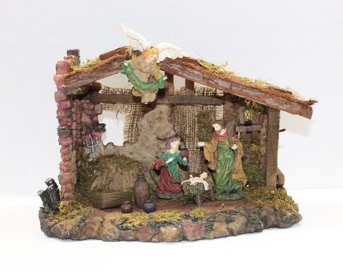 O' Holy Night Nativity Stable Kmart Trim A Home Christmas Decoration 9 Piece Set Etsy