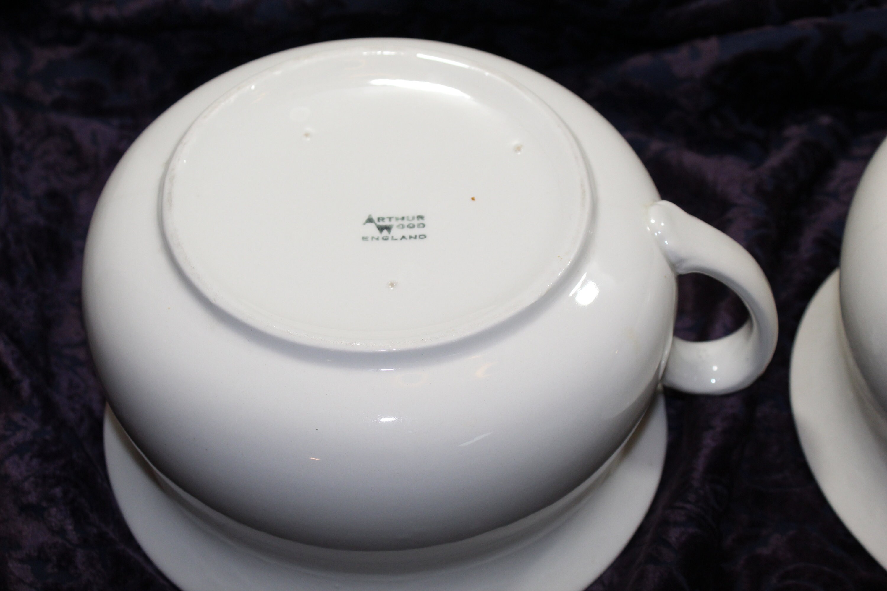 Vintage Arthur Wood White Ceramic Chamber Pots Set of 2 Etsy