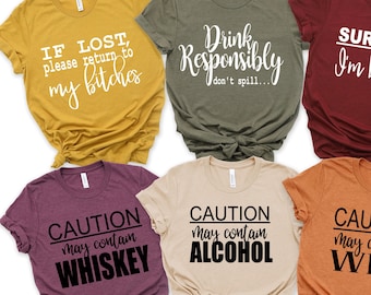 Camisas de fiesta para mujer - Camisas de fiesta en grupo - Camisas de despedida de soltera - Camisas para mejores amigas - Camisas para beber - Camisas de viaje de chicas - Camisas de viaje de chicas