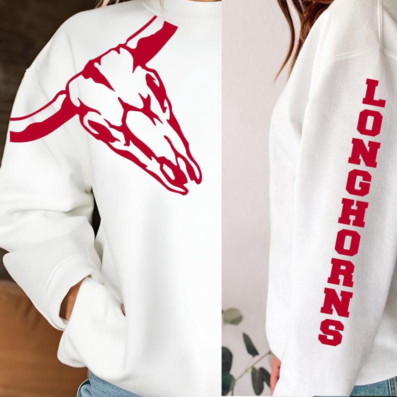 Felpa girocollo con mascotte: design Bulldogs - Colori personalizzati disponibili immagine 8