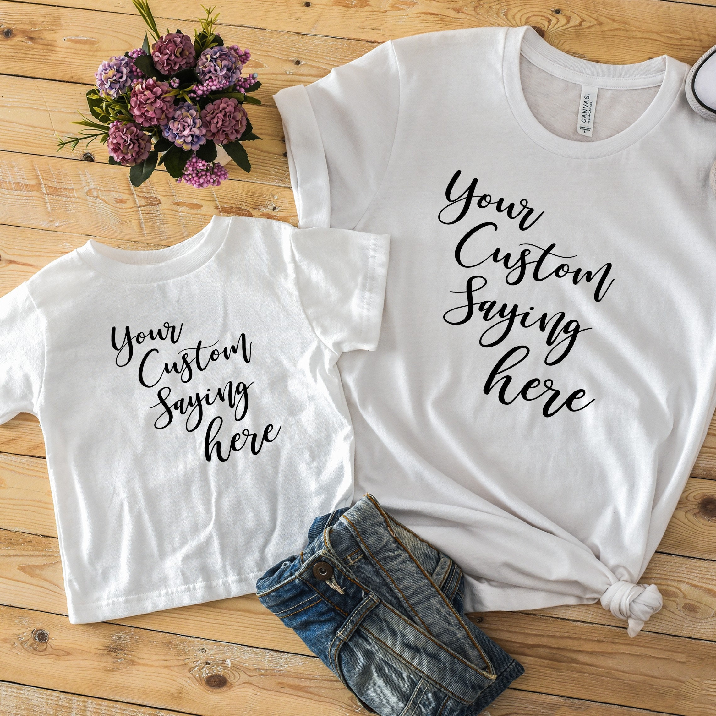 custom mommy and me shirts
