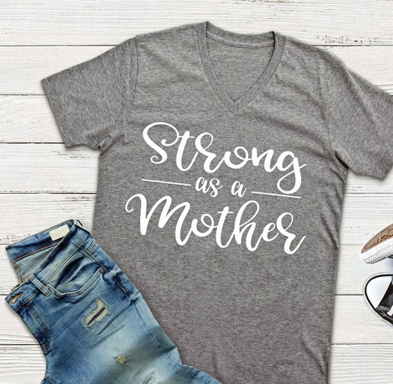 Strong as a Mother Shirt Strong Mom Shirt Funny Shirt | Etsy