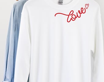 Sudadera Love - Cuello redondo Love - Camiseta Love - Camiseta Kindness - Regalo para ella - Cuello redondo Simple Love - Regalo para San Valentín - camiseta