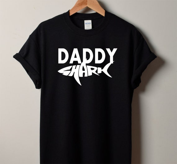 Daddy Shark Shirt - Shark Shirts- Dad Shark Shirt- Custom Dad Shirt- Shark Sets - Custom shirts for dad - Crew Neck Shirt- Daddy Shark