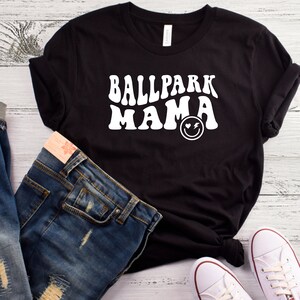 Ballpark Mama Shirt - Baseball Mom Shirt - Shirt for Baseball Mom - Baseball lover shirt - Cute Baseball Mom crewneck - Custom Baseball Mama