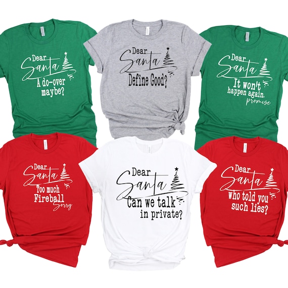 Aimer Tシャツ まとめ売り Funny Dear Santa Shirts - Drinking Christmas Shirts - Funny